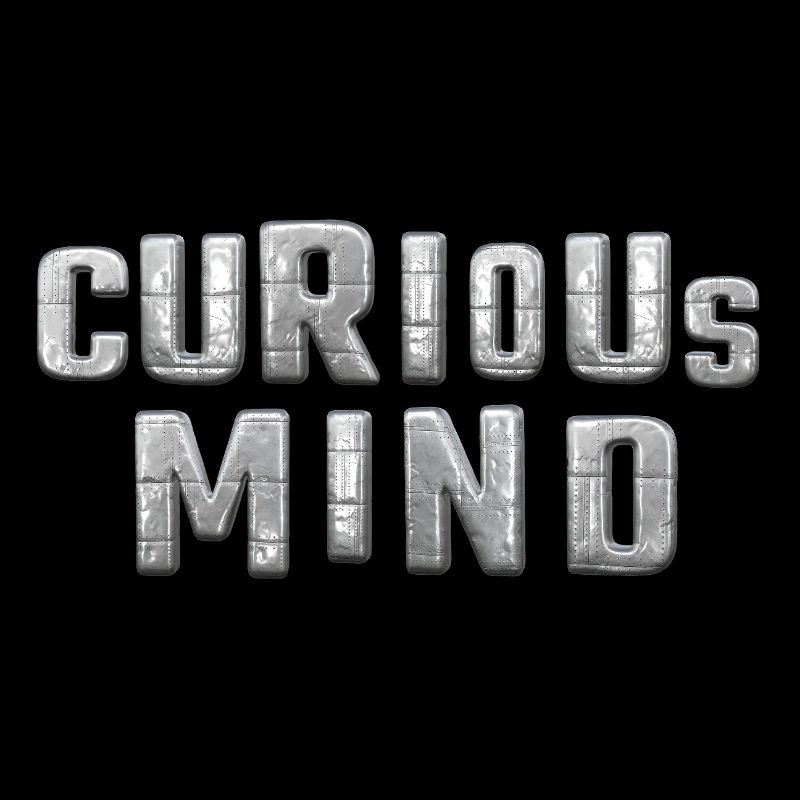 curious Mind metallic 3d