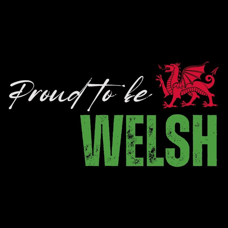 Stolzer Waliser, ich liebe Wales