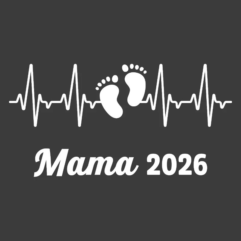 Mama 2026 Loading Werdender Mutter Herzschlag