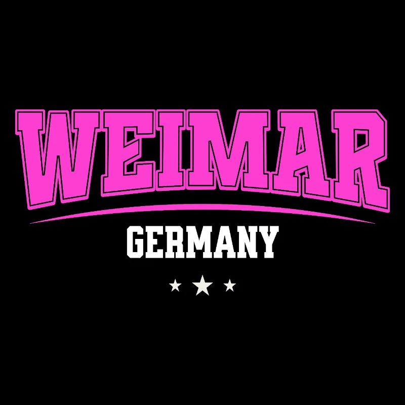 Weimar Deutschland Pink Retro-Logo