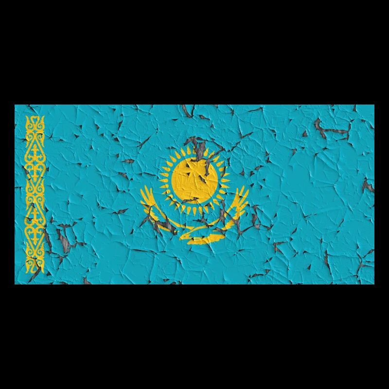Flagge Kasachstan