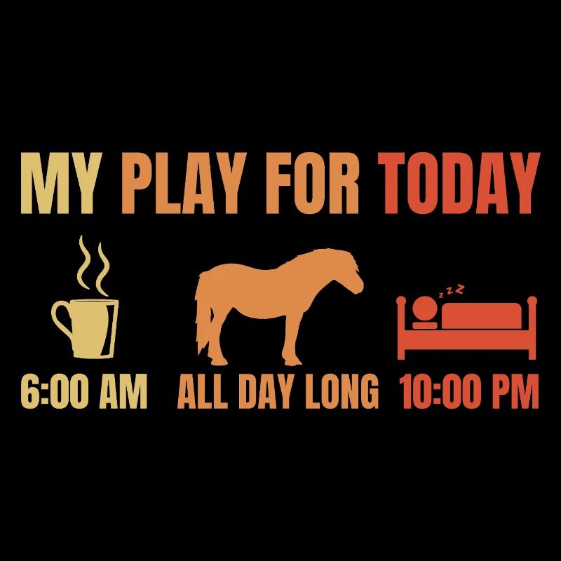 Coffee Horses Sleeping