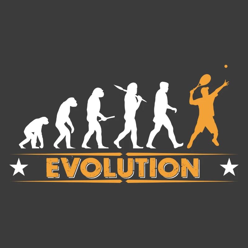 Tennis Evolution - orange/weiss