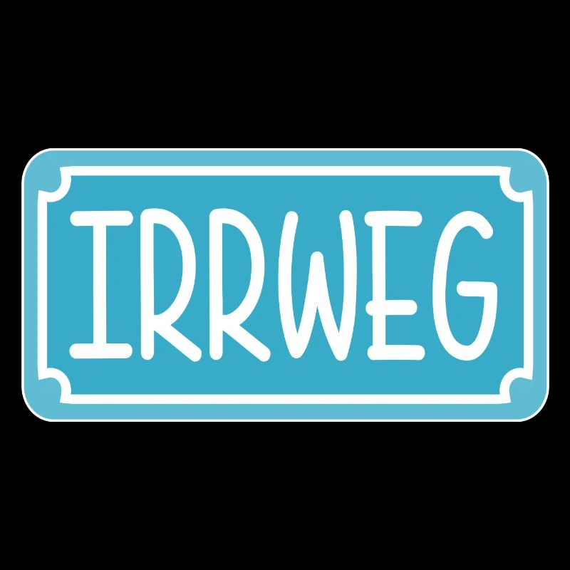 Irrweg Schild