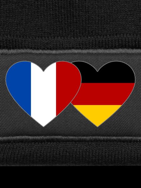 France Germany Flag Heart