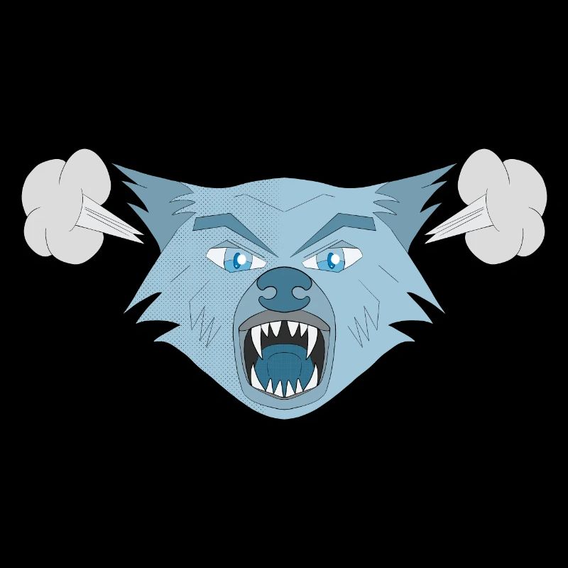 Wütender Wolf