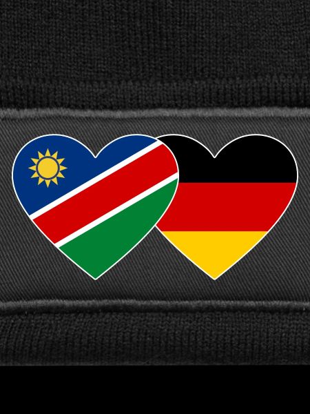 Namibia Germany Flag Heart