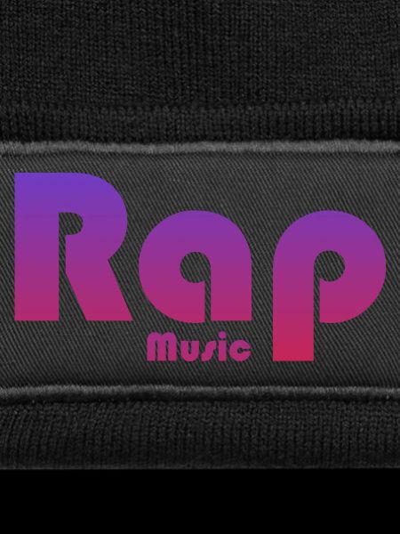 Lebendiges Textdesign Rap Musik