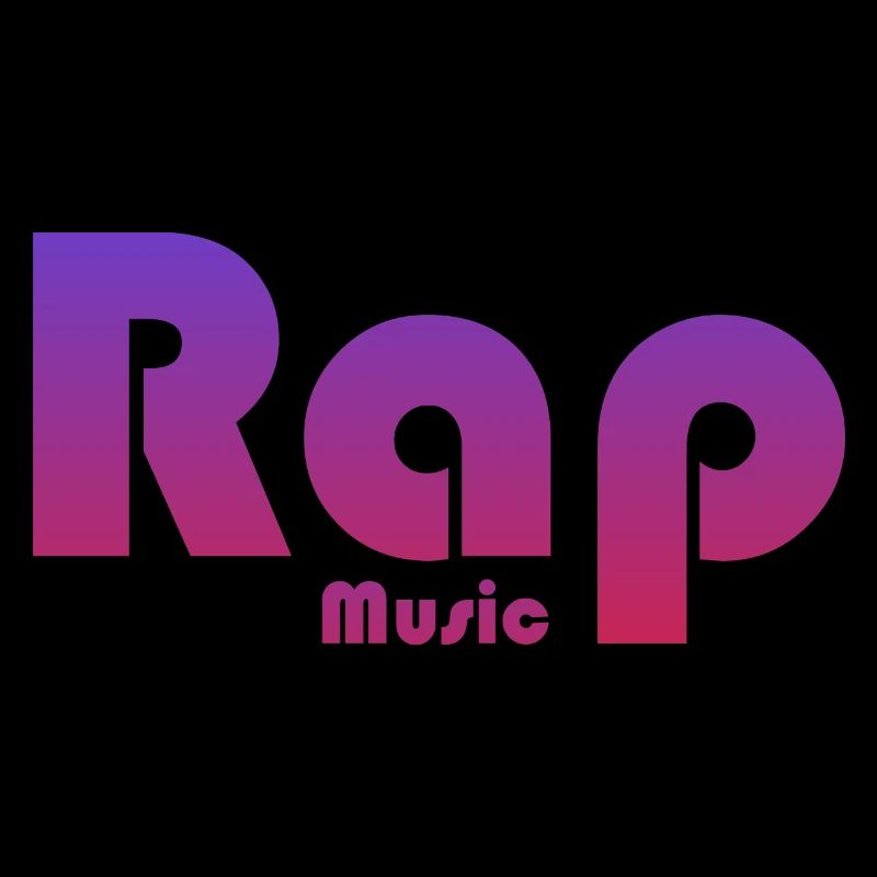 Lebendiges Textdesign Rap Musik