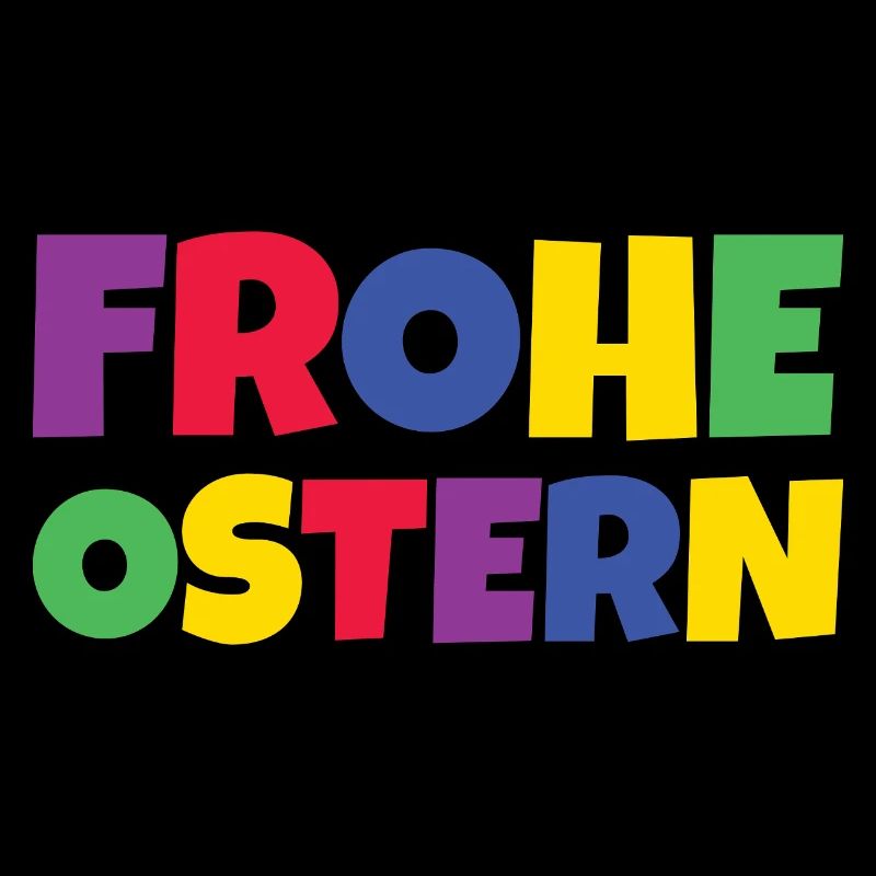 Frohe Ostern Bunt