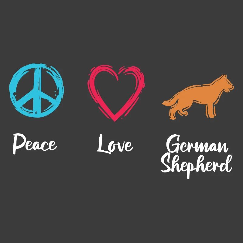 Peace Love Shepherd Dog