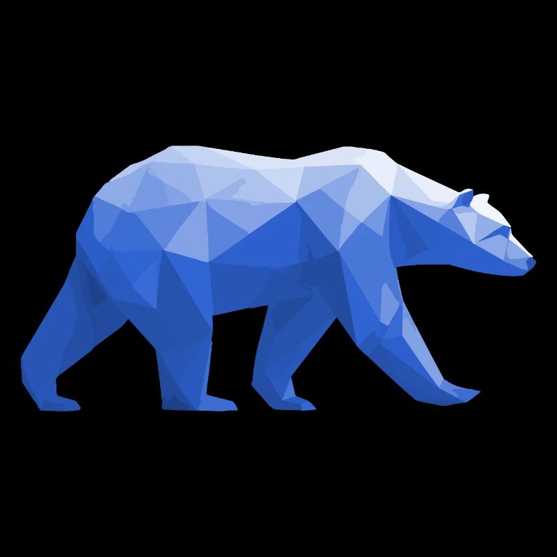 Polar Bär Polygon Eisbär Winter