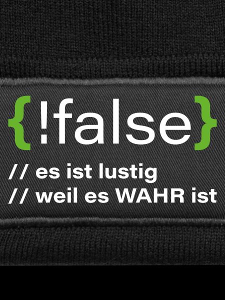 false - Lustiger Programmierer Spruch