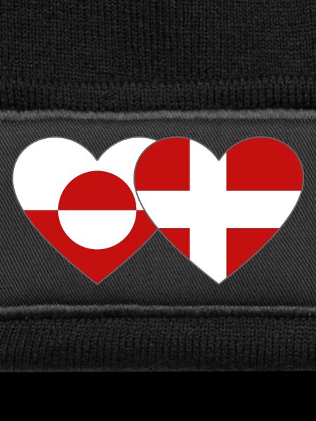 Greenland Denmark Flag Heart
