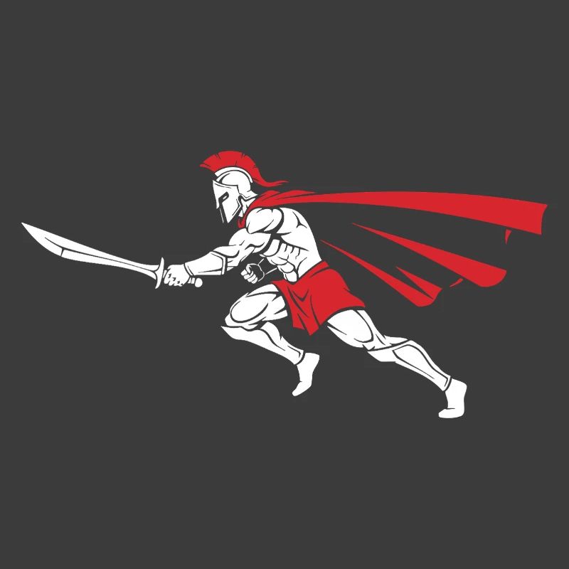 Spartan Attack Sword Maskottchen Spartan Dash