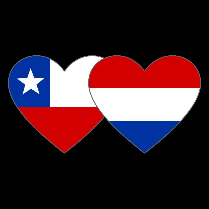 Chile_Holland_Flagge_Herz