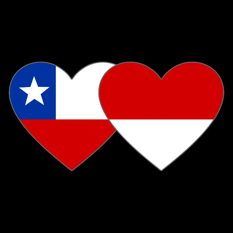 Chile_Polen_Flagge_Herz