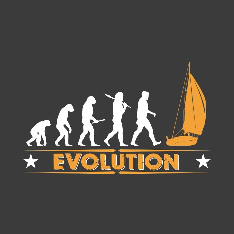Segeln Evolution - orange/weiss