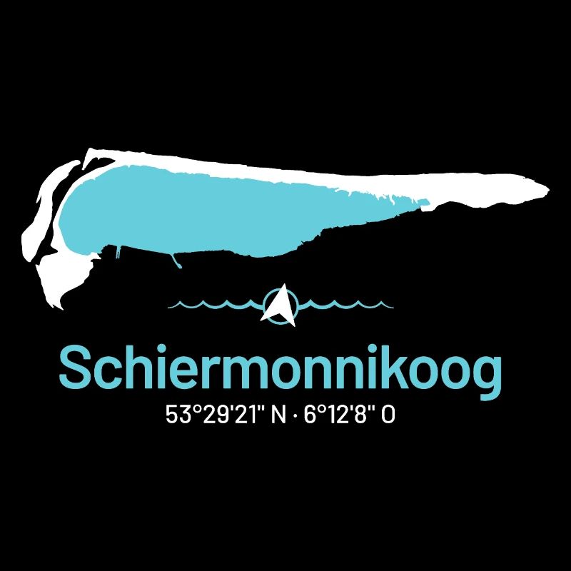 Schiermonnikoog | Design-Landkarte