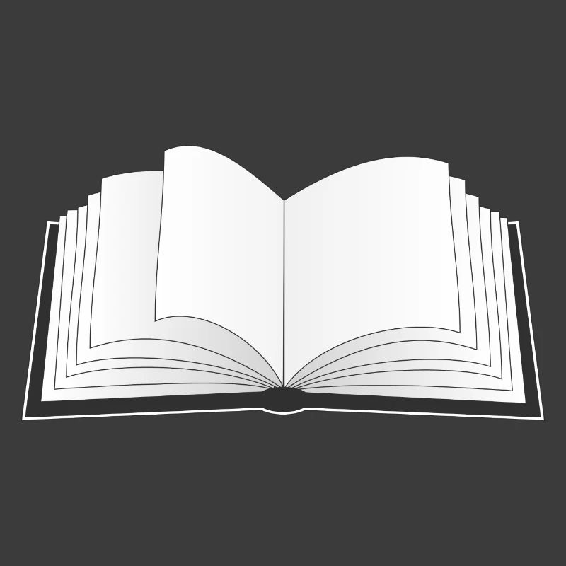 ein offenes Buch für den Bücherwurm oder Leseratte