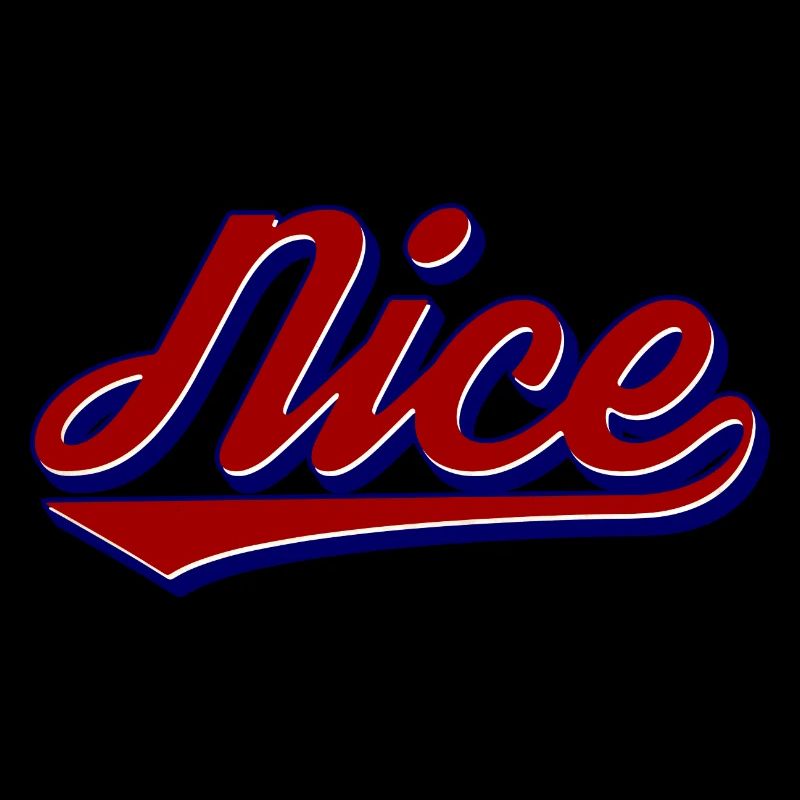 Nice Script Retro Logo Stil