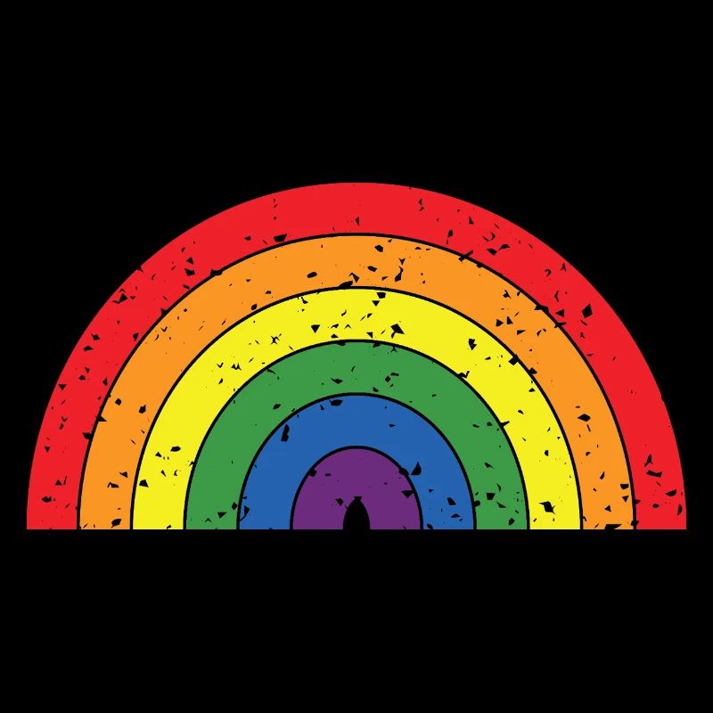 Regenbogenfarben Pride Month LGBTQ+ Grunge Textur