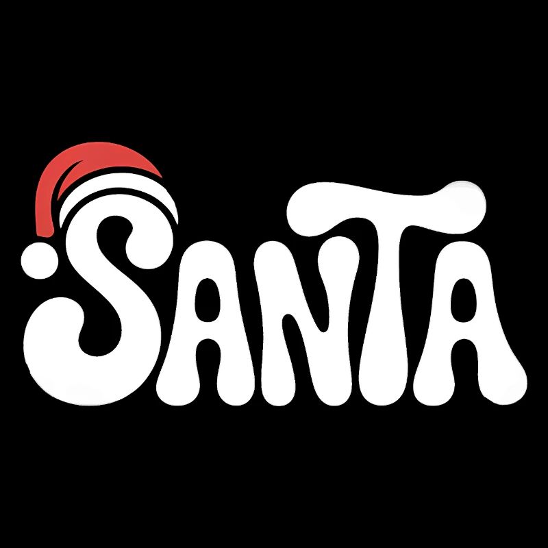 Weihnachtsmann - Cooles Vintage Comic Logo