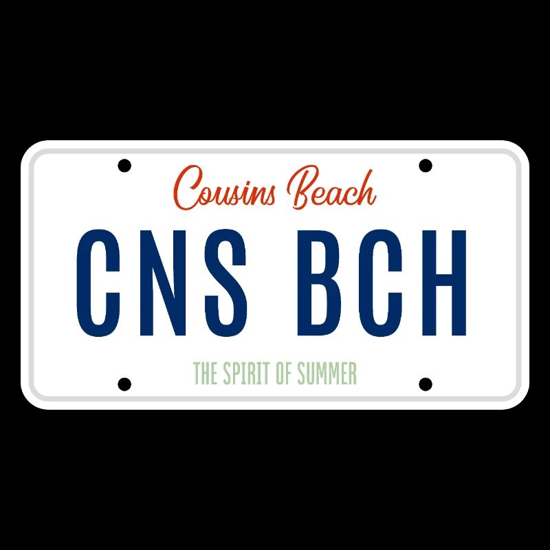 Cousins Beach – License Plate
