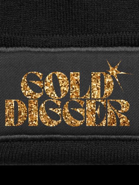 Gold Digger Glitter Text