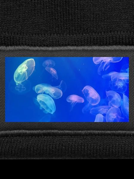 Blue jellyfish pattern