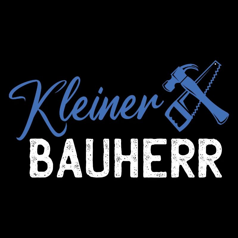 Logo de petit constructeur avec marteau et scie