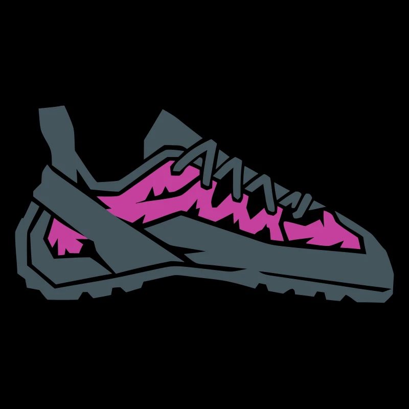 Vector de bloc avec chaussures d’escalade