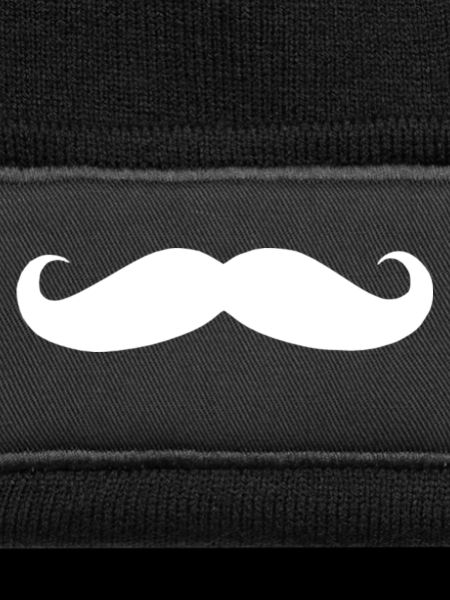 white mustache