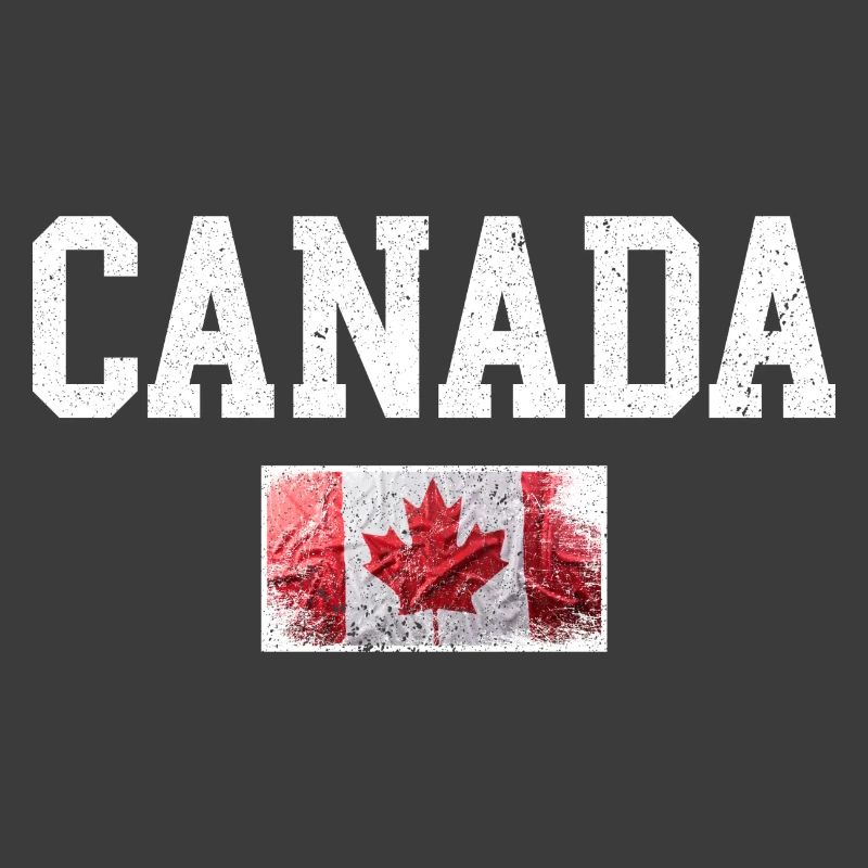 Distressed Canada Maple Flag
