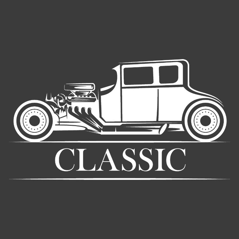 voitures classiques Hot Rod Symbol Oldtimer Logo icône