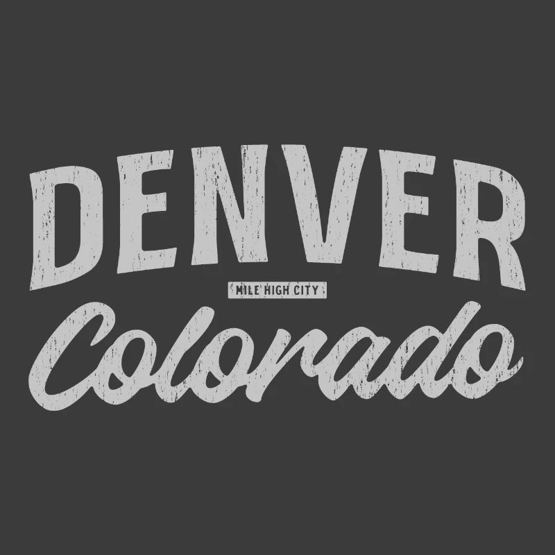 Denver Colorado Vintage Script