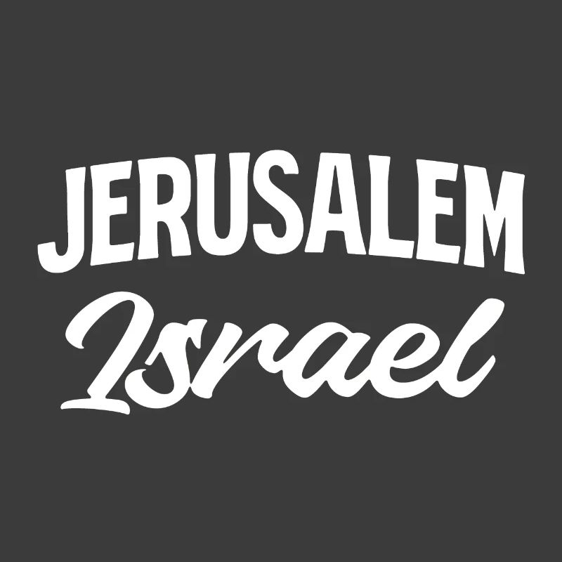 Jerusalem Israel Script Stil