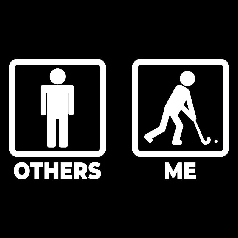 Hockey Player Stick Figure