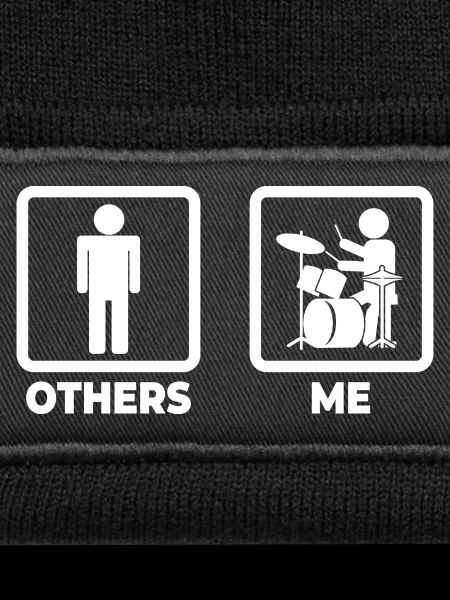 Drummer stick figure