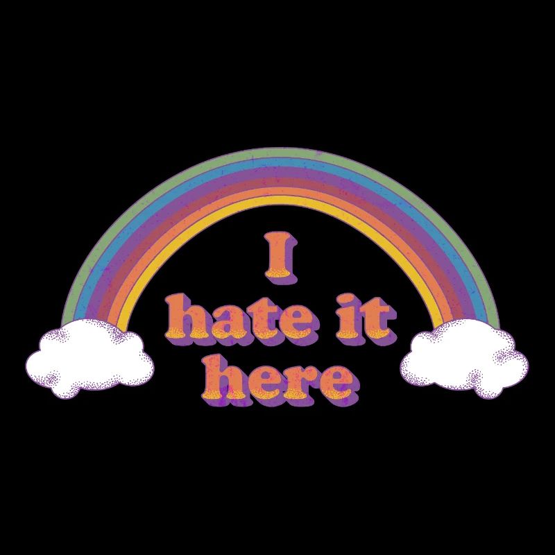 Ironischer Regenbogen-Fluch