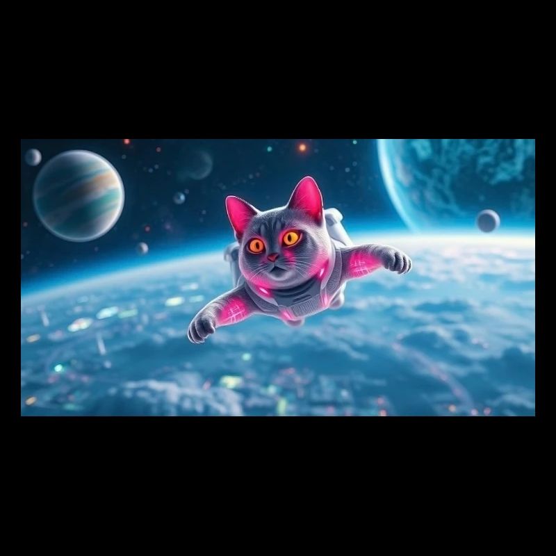 Katze Astronaut