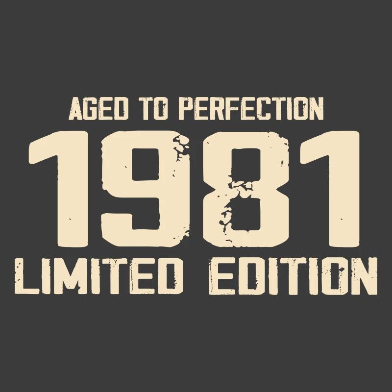 1981 Edition limitée 1981 Anniversaire 1981 Rétro