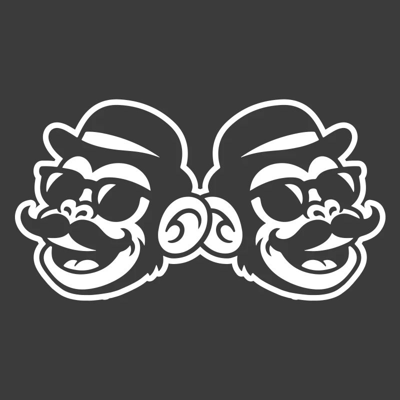 Monkey Mustache Funny