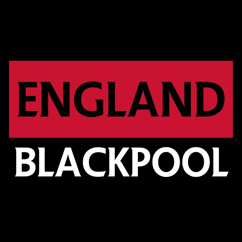 England Blackpool Skyline Silhouette