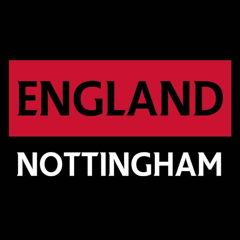 Englisches Nottingham-Emblem-Design