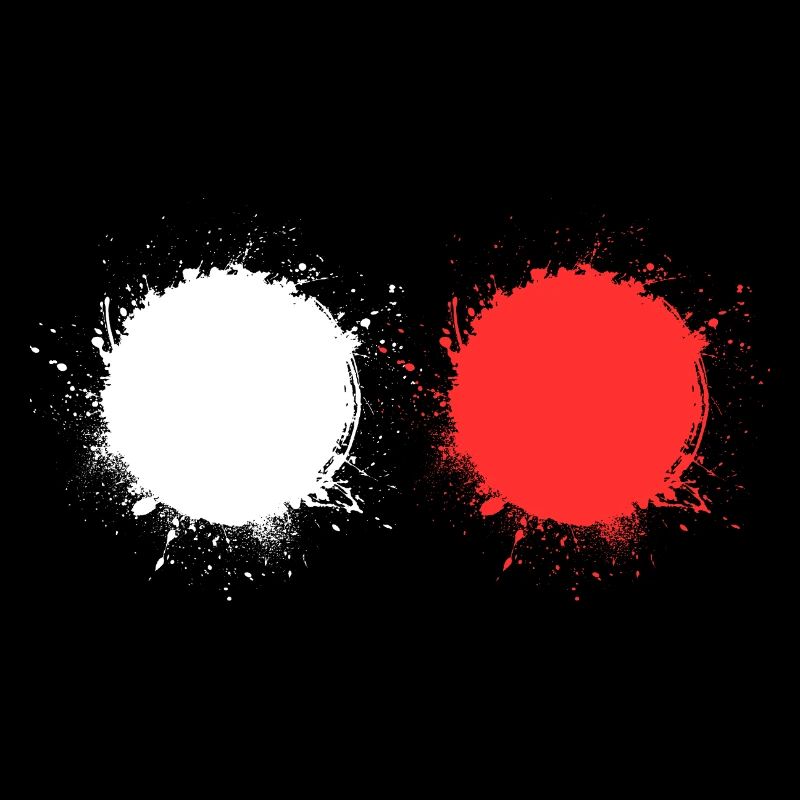 white red