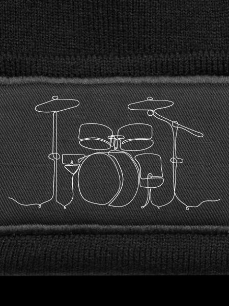 Drumset/Schlagzeug Linienzeichnung