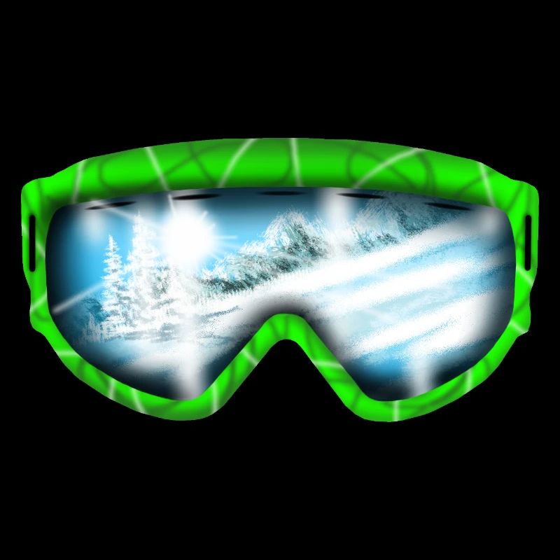 Gletscherblick Neon Goggle Design