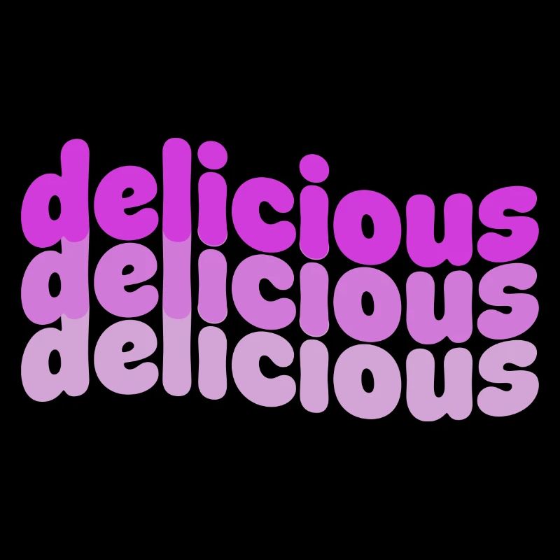 Delicious Typo Gradient Pattern