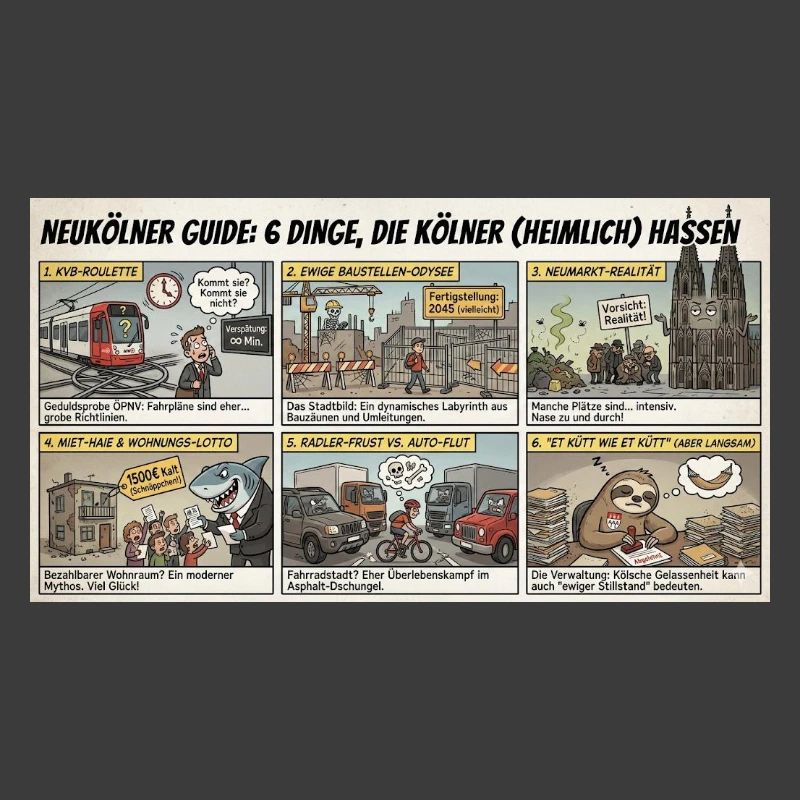 Kölner Guide: 6 Dinge Die Kölner nicht mögen